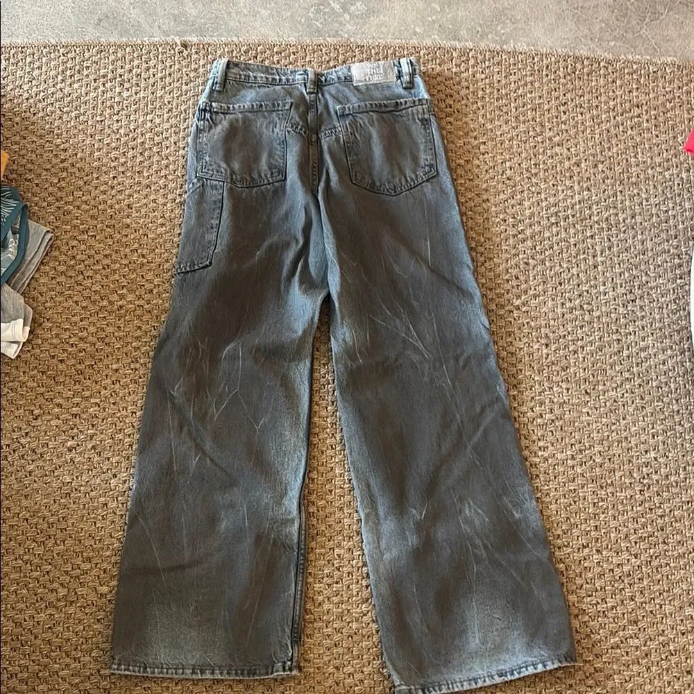 Free People Gray Relaxed Jeans